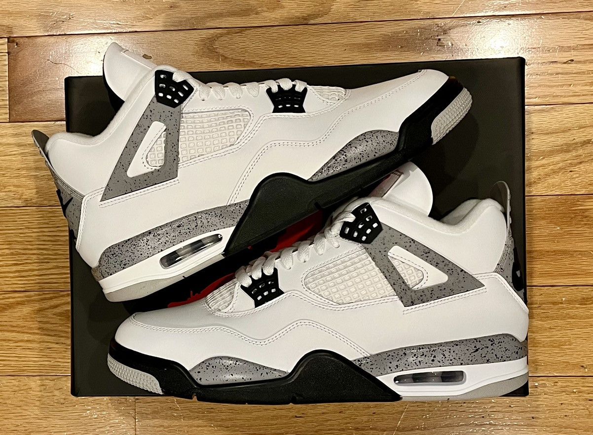 Jordan Brand × Nike Brand New-Nike Air Jordan 4 Retro White Cement 2025 Size US 11 / EU 44 - 1 Thumbnail