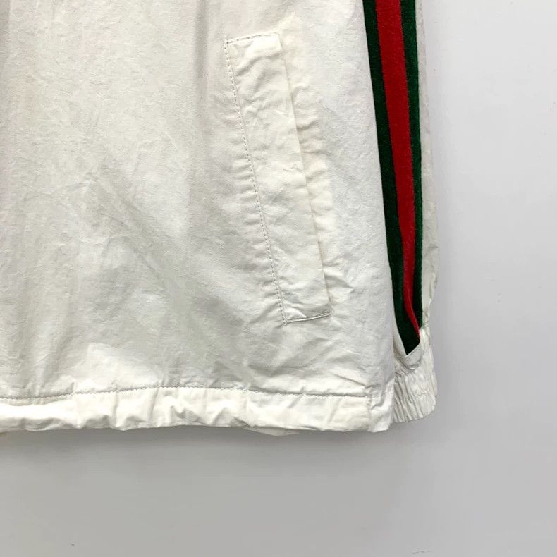 Gucci Gucci Color-blocked striped webbing cotton hooded half-zip Size US XL / EU 56 / 4 - 4 Thumbnail