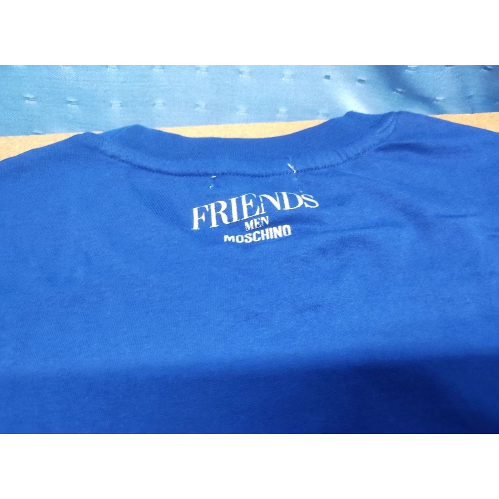 Moschino Moschino T-Shirt Mens Size L Blue Italy Flag Short Sleeve Canvas Cotton Size US L / EU 52-54 / 3 - 4 Thumbnail