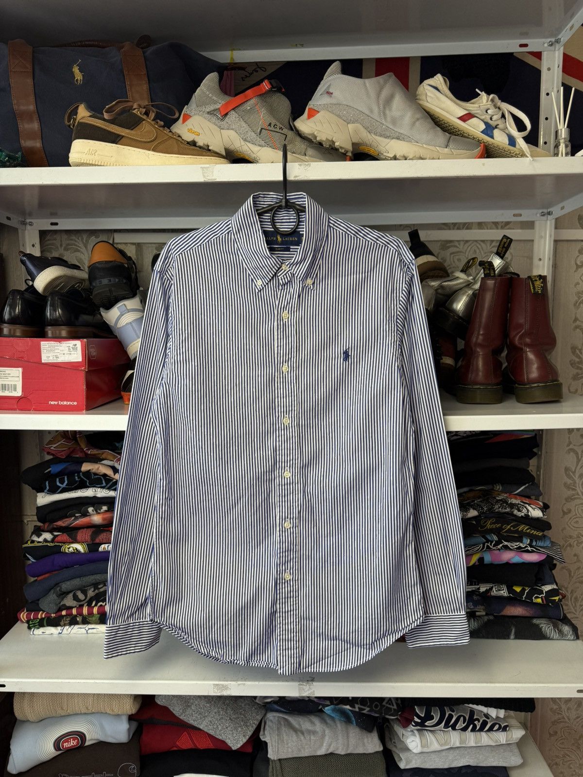 Polo Ralph Lauren Vintage RALPH LAUREN Striped long Sleeved Shirt Rare Size US S / EU 44-46 / 1 - 1 Thumbnail