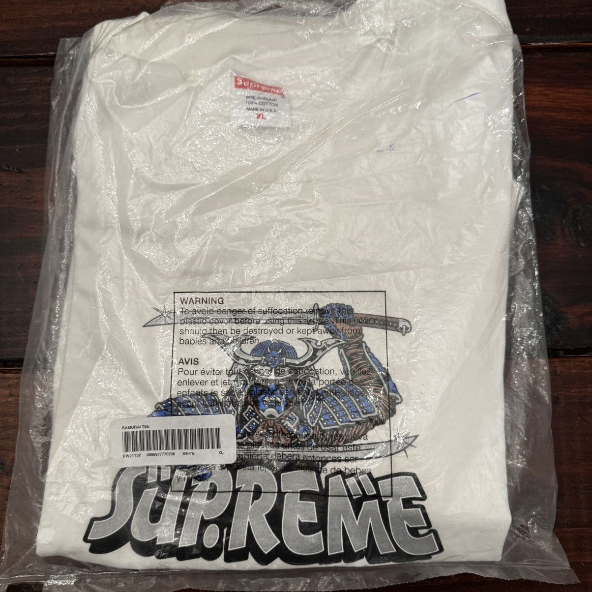 Supreme Supreme Samurai Tee Size US XL / EU 56 / 4 - 7 Thumbnail