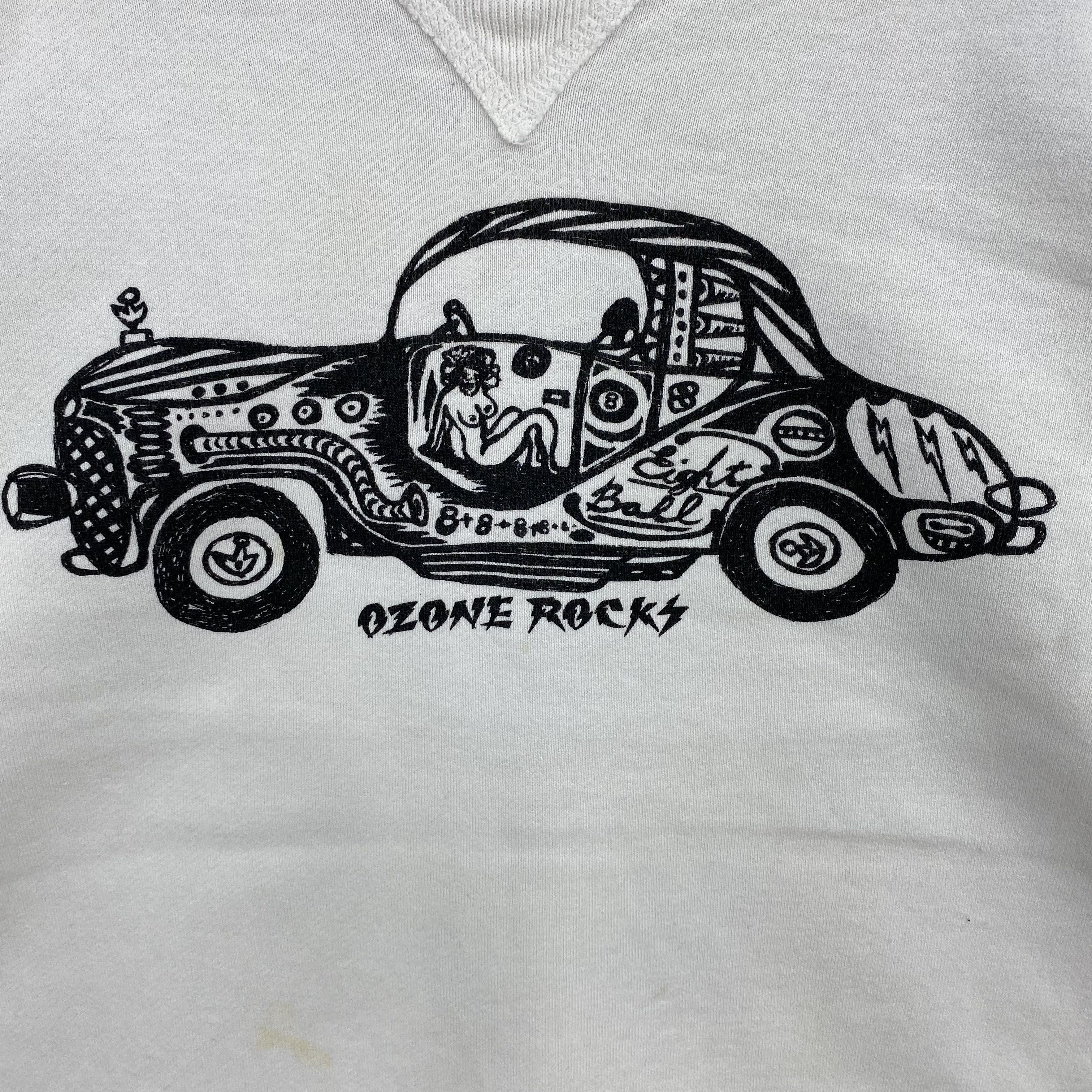 Japanese Brand Vintage Ozone Rocks V-Stitch Sweater Harajuku Sweatshirt Size US M / EU 48-50 / 2 - 4 Thumbnail