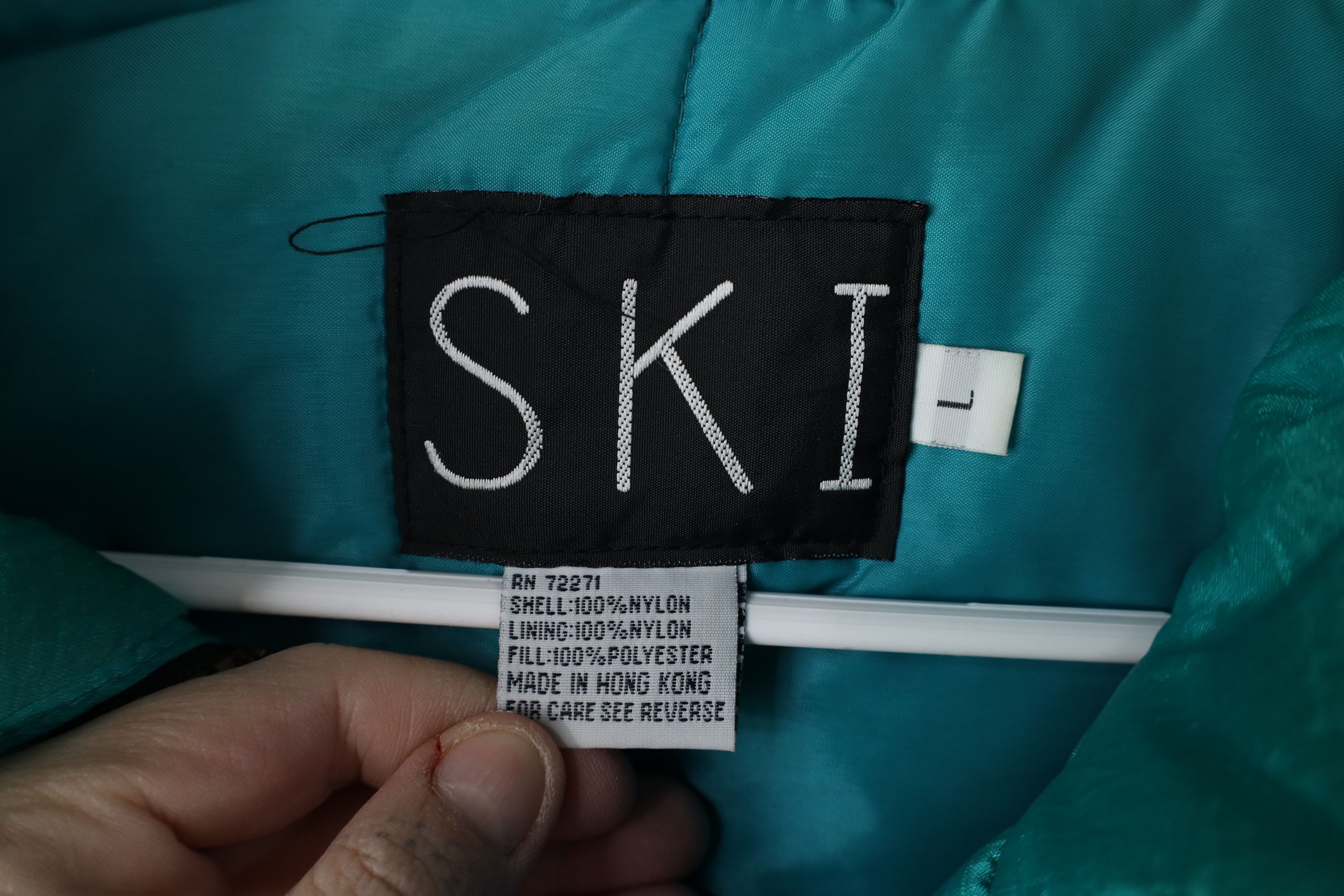 Vintage Vintage 90s Streetwear Block Full Zip Puffer Jacket Skiing Size L / US 10 / IT 46 - 8 Thumbnail