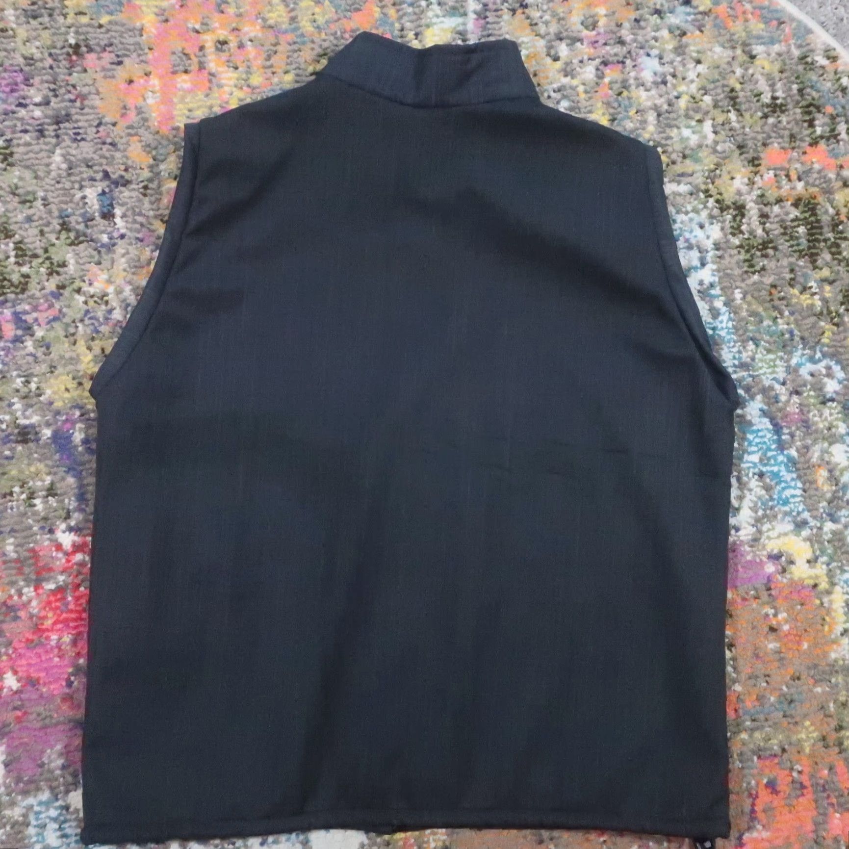J Brand J2 Vest Mens M Black Fleece Lined Performance Full Zip Polyester Golf USA Size US M / EU 48-50 / 2 - 2 Thumbnail