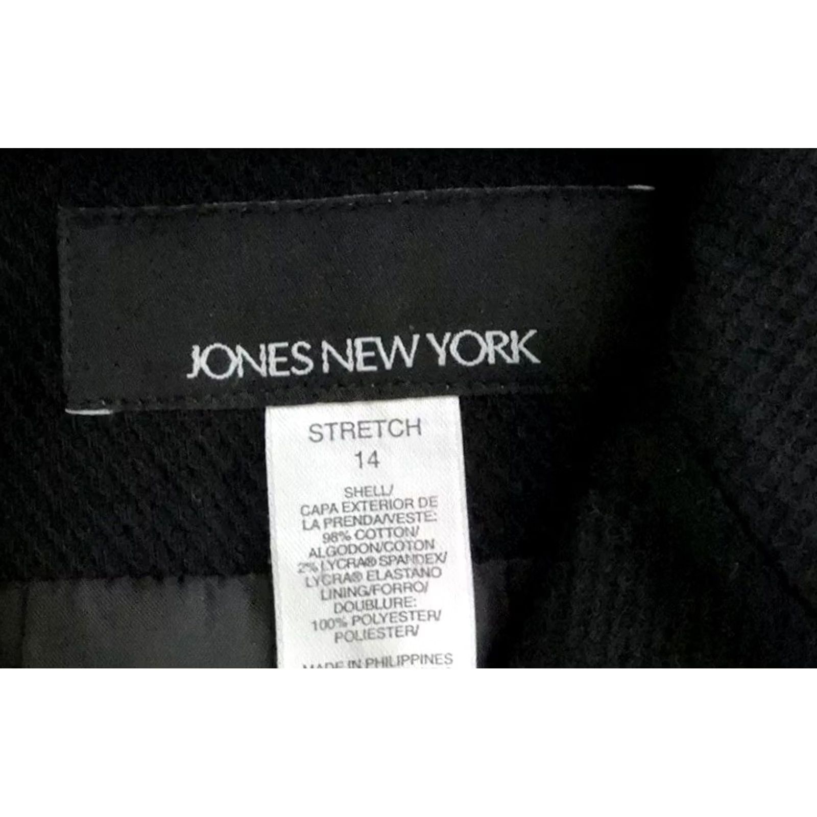 Jones New York Jones NY blazer jacket 14 black button front notch collar Long Sleeve Lined Women Blazer 14 Black Career Office Workwear Formal Vintage: No Size XL / US 12-14 / IT 48-50 - 5 Thumbnail