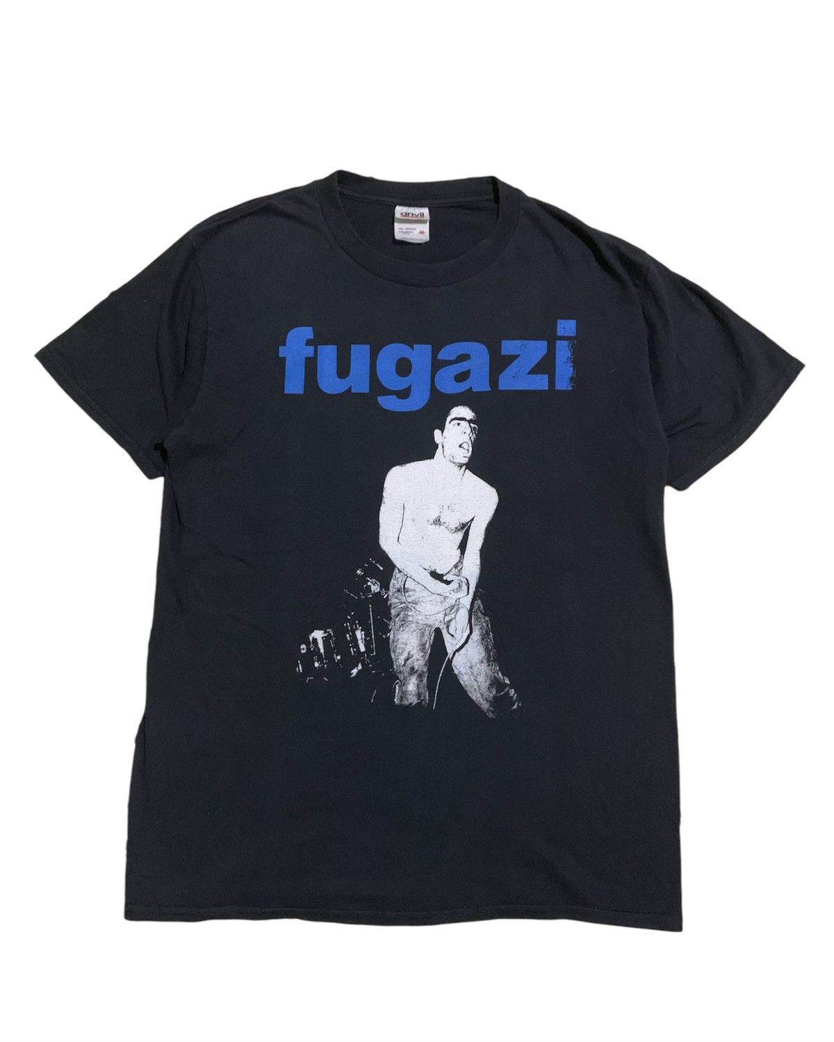 image of Band Tees x Vintage Fugazi 00S Shirt in Black, Men's (Size Medium)