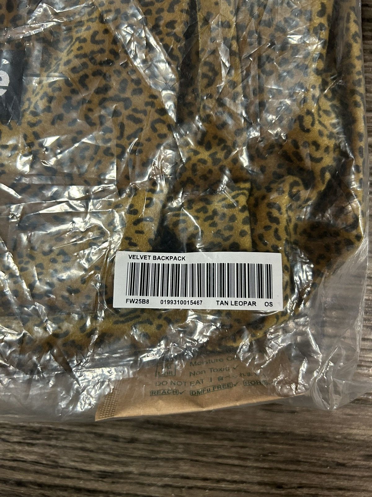 Supreme Supreme Velvet Backpack Tan Leopard Size ONE SIZE - 4 Thumbnail