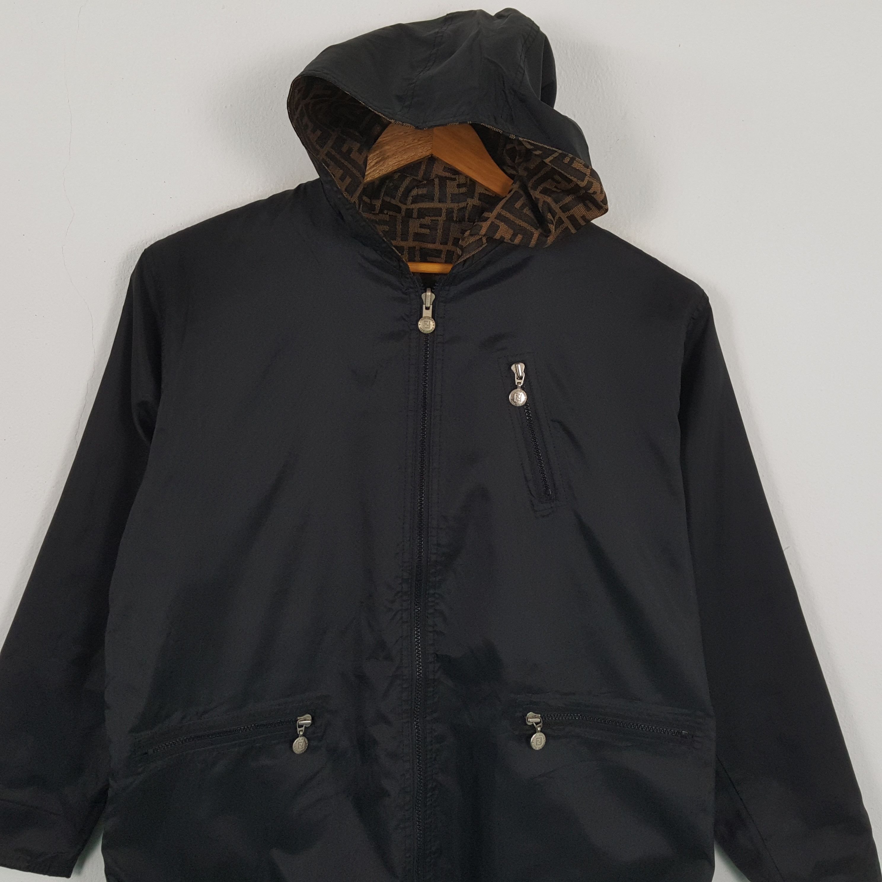 Fendi Vintage FENDI Italian Brand Monogram Reversible Jacket Size US L / EU 52-54 / 3 - 6 Thumbnail