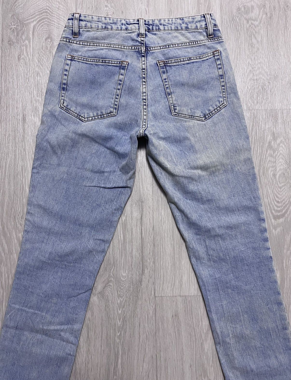 Acne Studios Women’s Acne Studios Flex S Silver Vint Bleached Denim Jeans Size 26" / US 2 / IT 38 - 24 Thumbnail