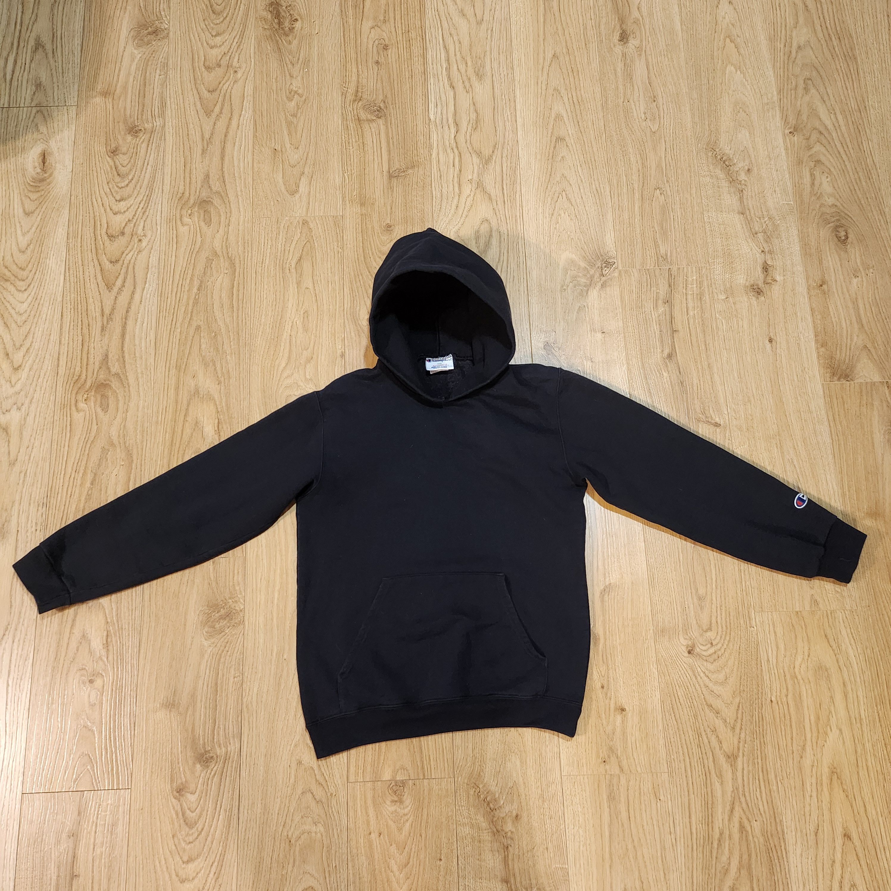 Champion Black Embroidery Basic Hoodie Size US S / EU 44-46 / 1 - 2 Thumbnail