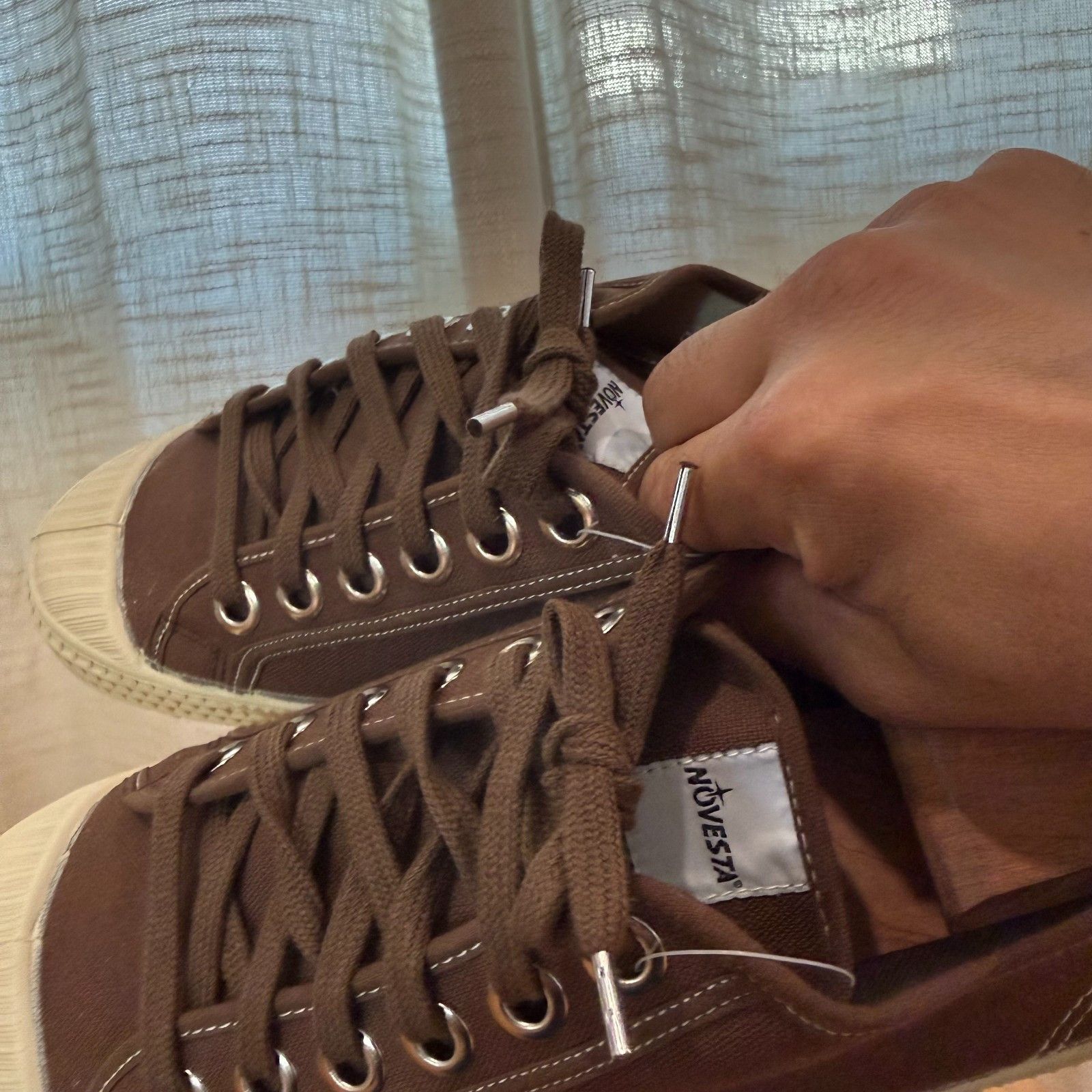Novesta Novesta Star Master Contrast Stitch Sneakers in Brown Size US 9 / EU 42 - 5 Thumbnail