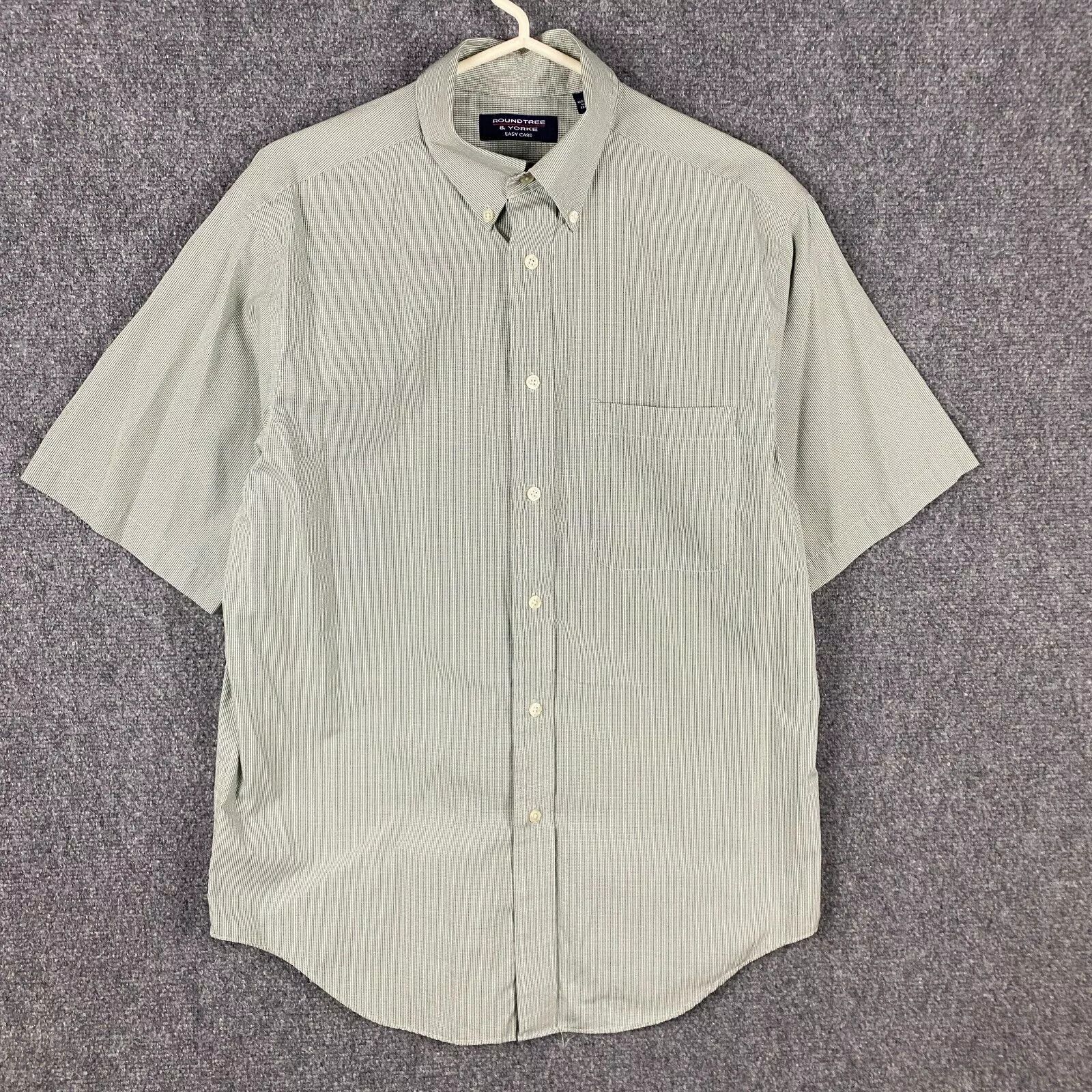 Roundtree & Yorke Roundtree & Yorke Button Down Shirt Men Short Sleeve M Size US M / EU 48-50 / 2 - 1 Thumbnail