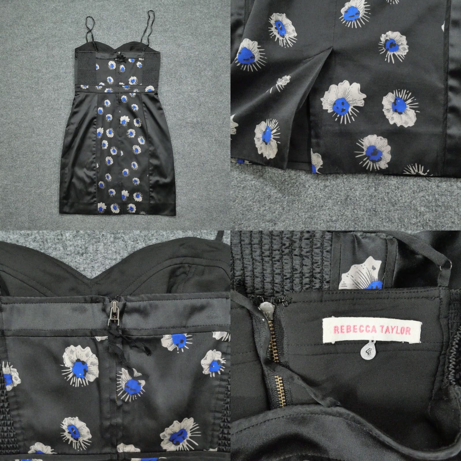 Rebecca Taylor **Womens Rebecca Taylor Fit & Flare Dress 4 Black Silk Floral Sequin** User: **Rebecca Taylor Womens Fit & Flare Dress 4 Black Silk Floral Sequin** Size S / US 4 / IT 40 - 8 Thumbnail