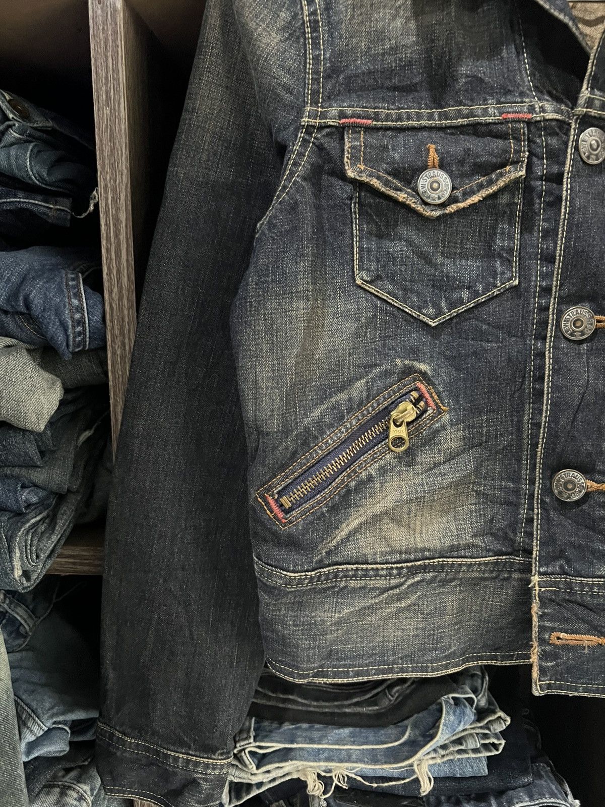 Levi's 🔥Vintage Levis Redloop Denim Jacket Size S / US 4 / IT 40 - 7 Thumbnail