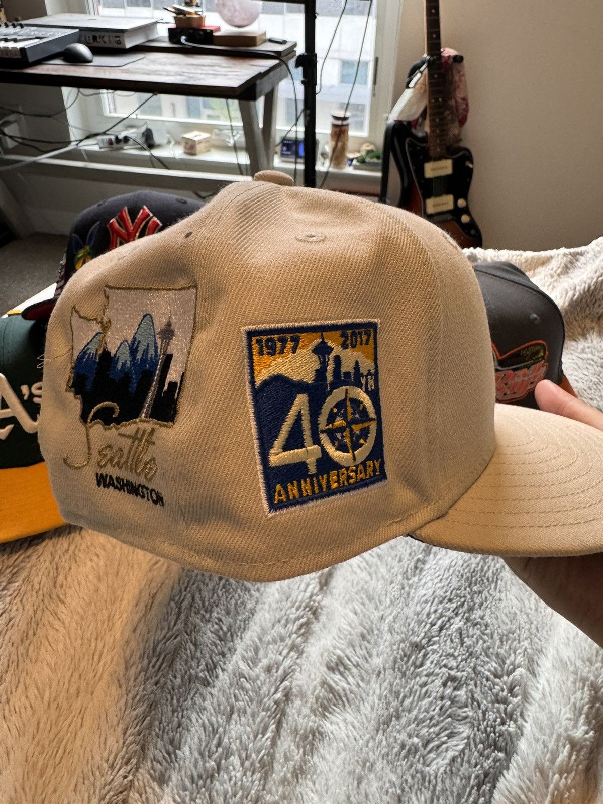 New Era Stone grey Seattle mariners all over embroidered fitted Size ONE SIZE - 3 Thumbnail