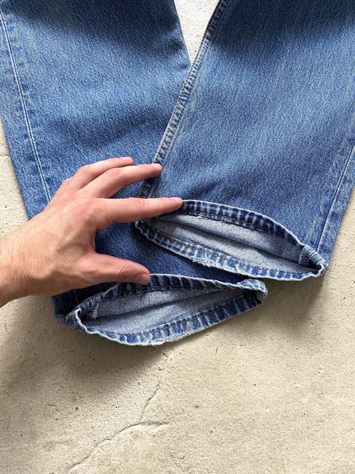 Levi's Vintage Clothing Vintage 90s Levi's 501 Washed Blue Denim Jeans Size US 36 / EU 52 - 10 Thumbnail