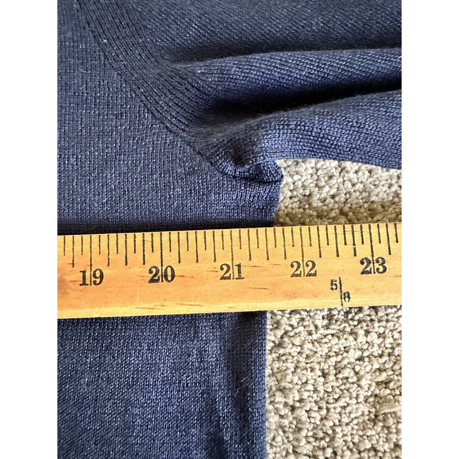 Express Express Sweater Mens L Large Blue Long Sleeve Merino Wool Size US L / EU 52-54 / 3 - 5 Thumbnail