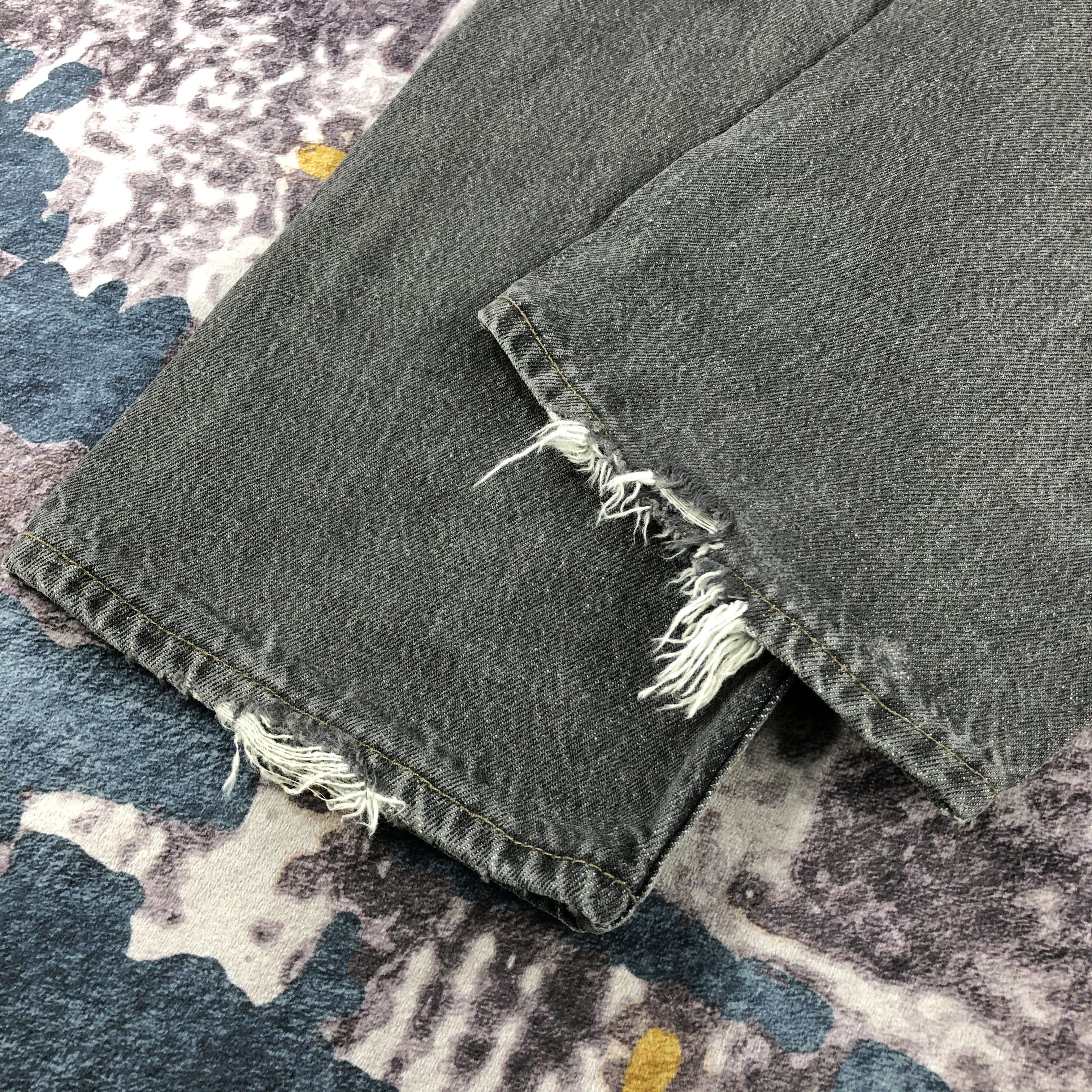 Levi's Vintage 90s Levis 501 Faded Black Jeans-JM2581 Size US 33 - 4 Thumbnail