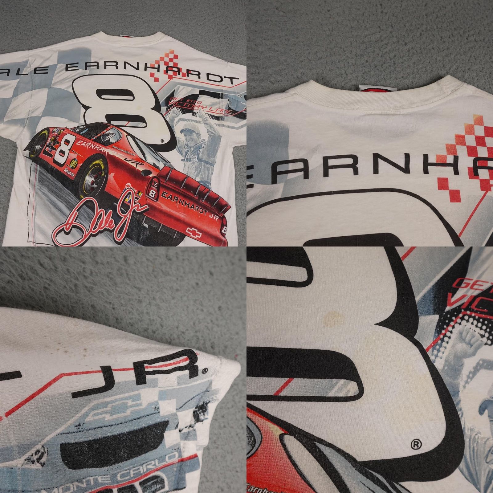 Chase Authentics VINTAGE Dale Earnhardt Jr Shirt Mens M White Chase Authentics NASCAR AOP Shirt Size US M / EU 48-50 / 2 - 9 Thumbnail