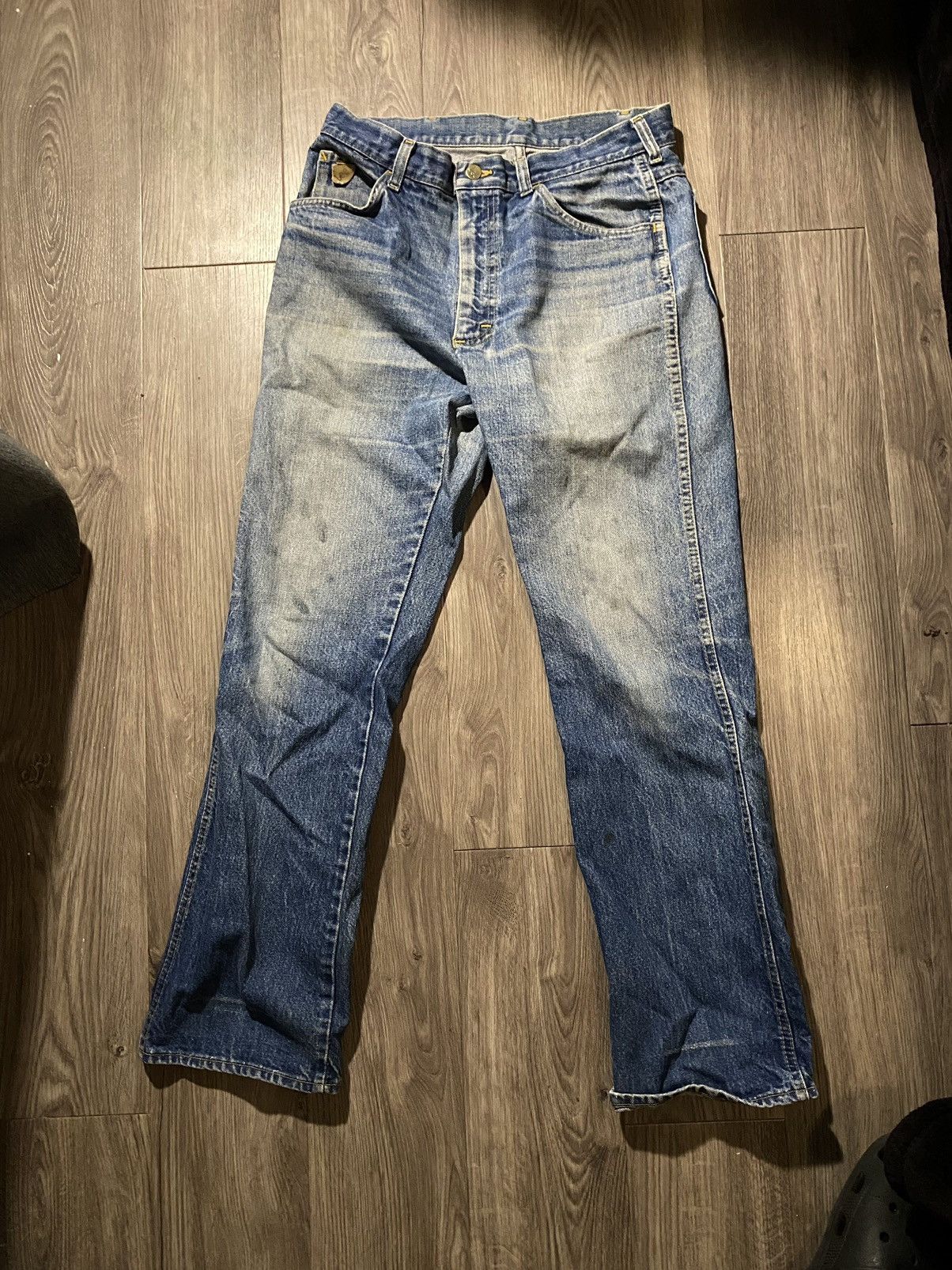Vintage vintage faded lee jeans Size US 30 / EU 46 - 1 Thumbnail