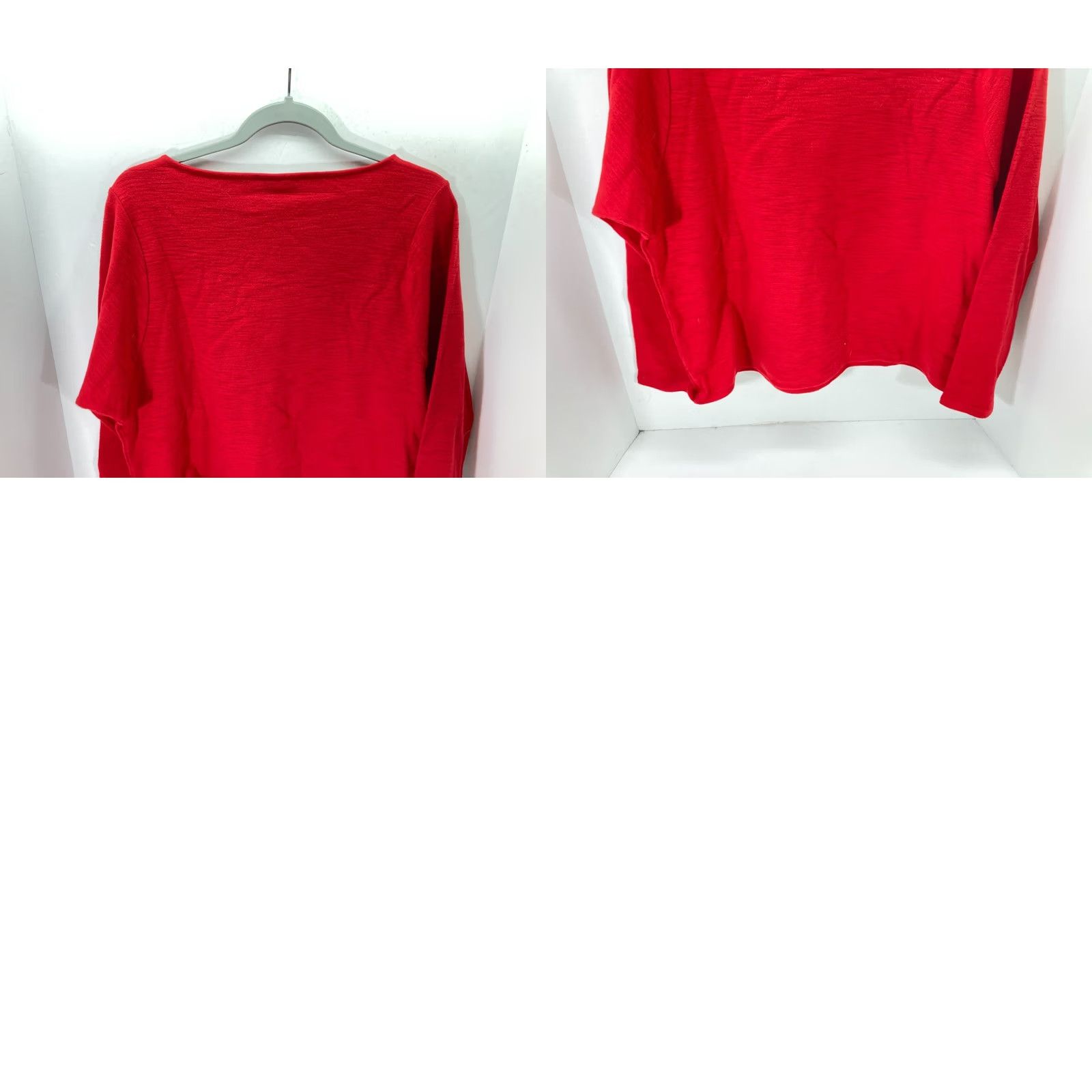 J. Jill J. Jill Tunic Pullover Sweater Top Womens S Red Boat Neck Long Sleeve Modern NWT Size S / US 4 / IT 40 - 9 Thumbnail
