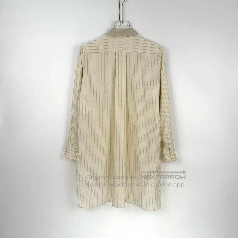Dior Dior Beige vertical embroidery bee mulberry silk short fro Size XS / US 0-2 / IT 36-38 - 4 Thumbnail