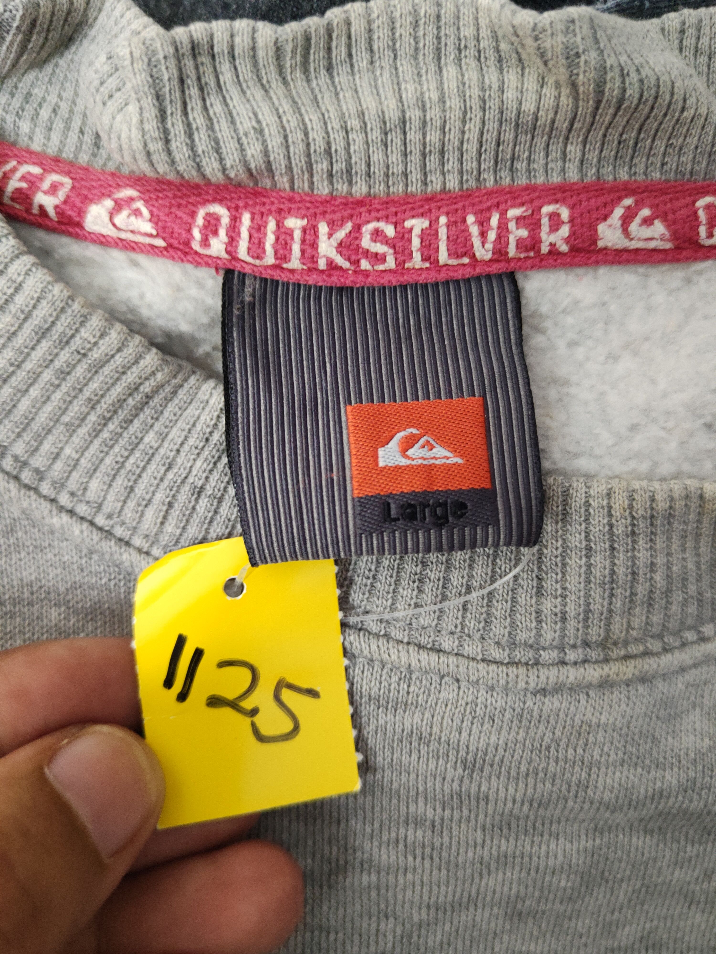 Quicksilver DL Quicksilver vintage Gray Sweatshirts #1125 Size US L / EU 52-54 / 3 - 14 Thumbnail