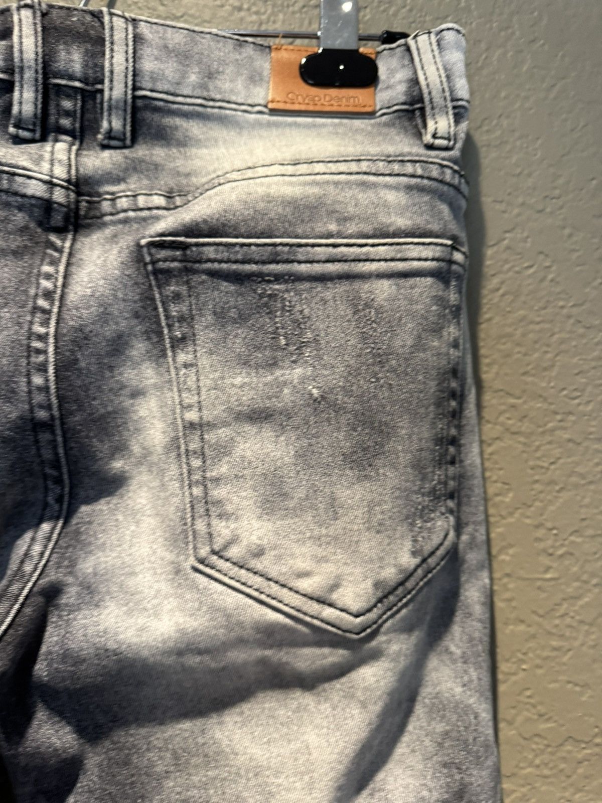 Crysp Denim Grey Distressed Zipper Skinny Crysp Denim Skinny Jeans Size US 30 / EU 46 - 13 Thumbnail