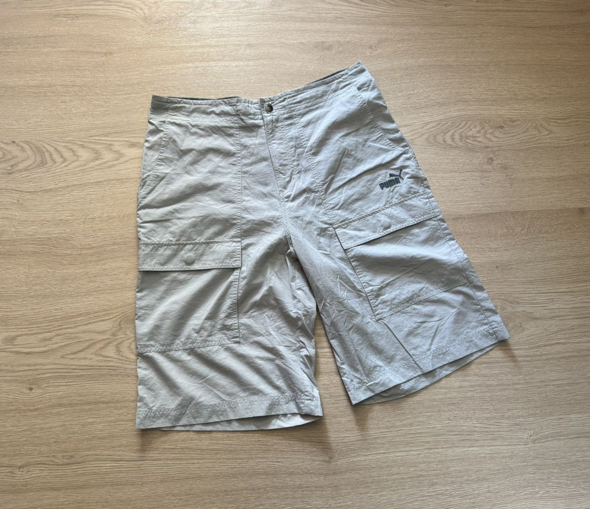 Puma Vintage 00’s Puma y2k Nylon Cargo Shorts Size US 34 / EU 50 - 1 Thumbnail