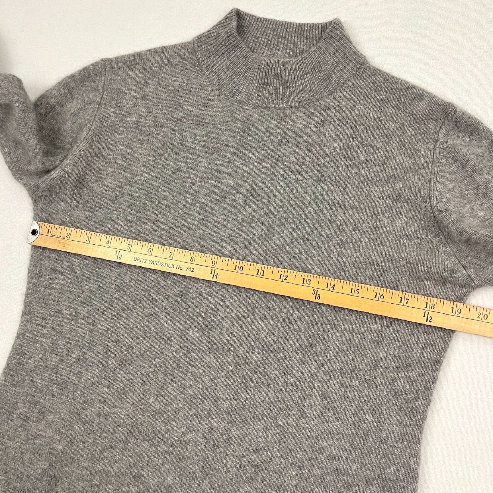 Vintage Carissa E Cashmere Sweater Womens M Gray Turtleneck / Preppy / Classic / Pullver / Casual Workwear Size M / US 6-8 / IT 42-44 - 4 Thumbnail