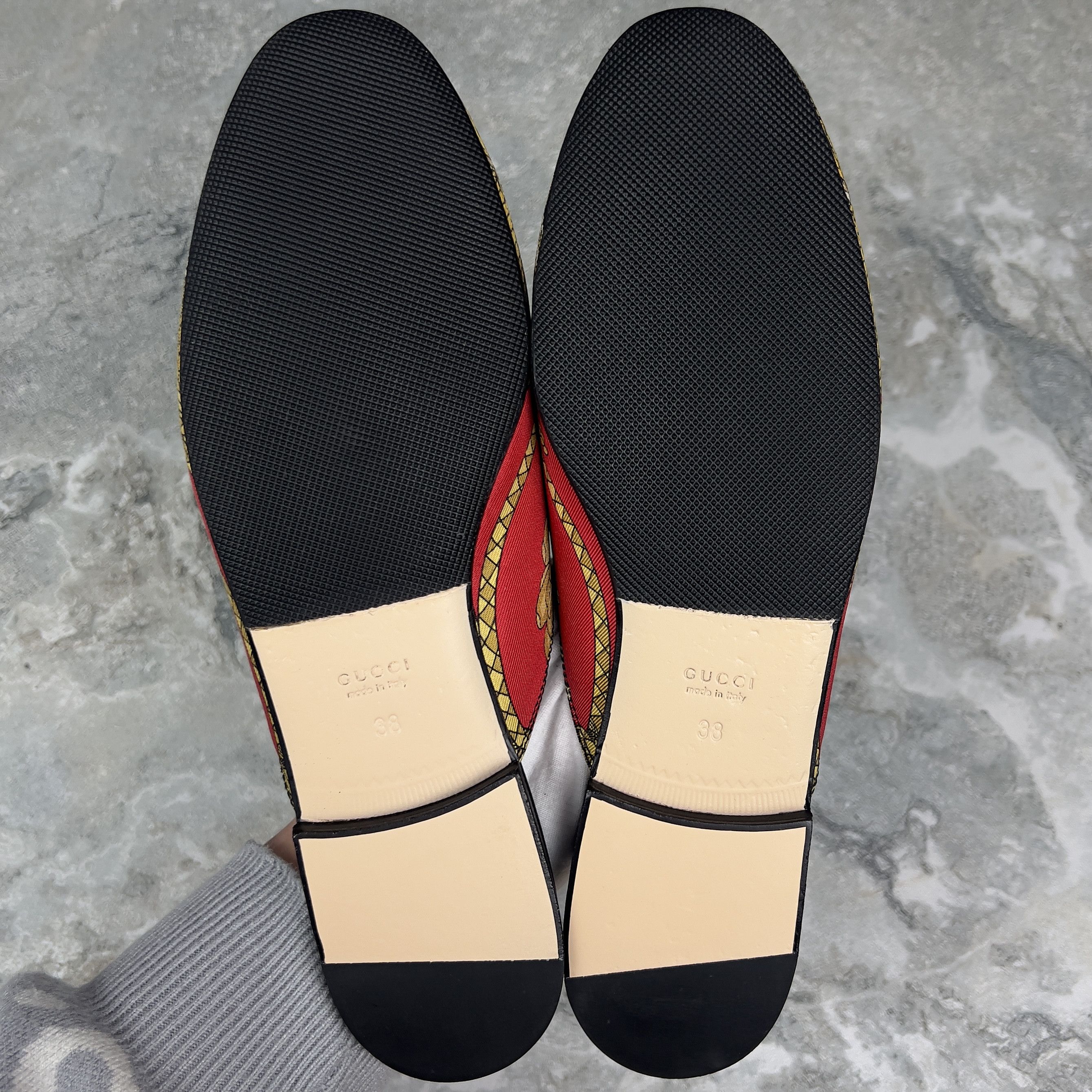 Gucci Princetown Horsebit Flat Floral Mule Fabric Size US 8 / IT 38 - 9 Thumbnail