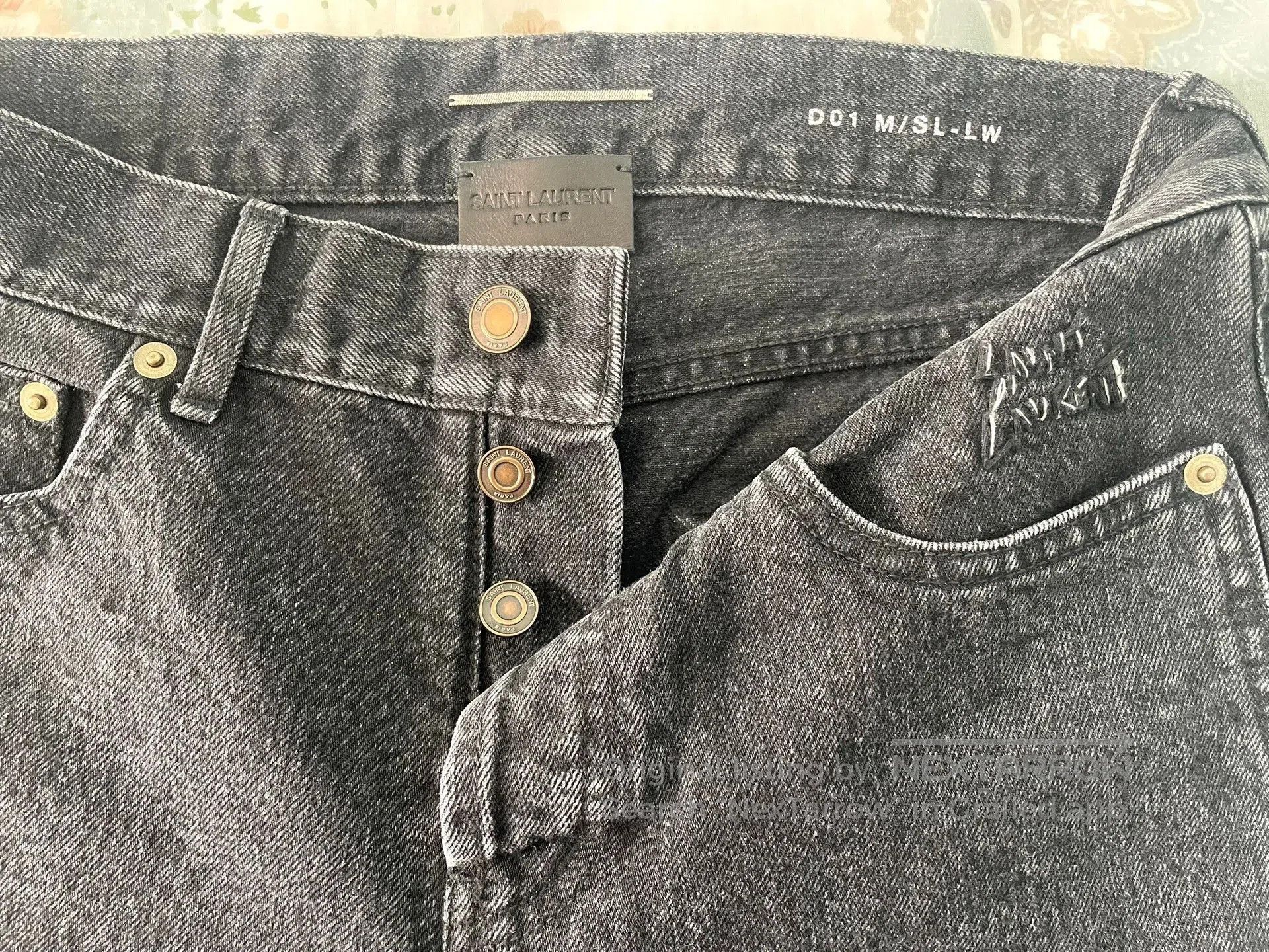 Saint Laurent Paris Saint Laurent Men's Distressed Black Jeans. Size US 30 / EU 46 - 4 Thumbnail