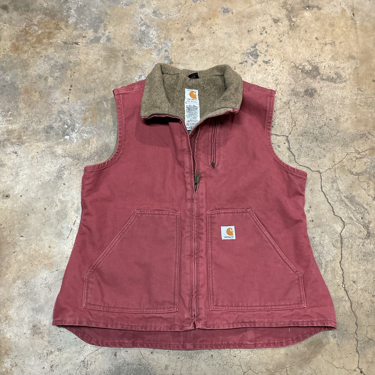 image of Pink Carhartt Vest Womens Large
