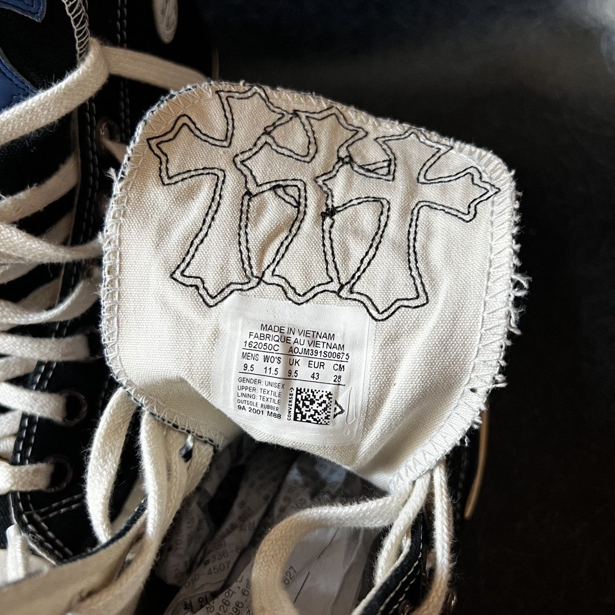 Chrome Hearts Chrome hearts Converse chuck 70 patch work 1 of 1 Size US 9.5 / EU 42-43 - 8 Thumbnail