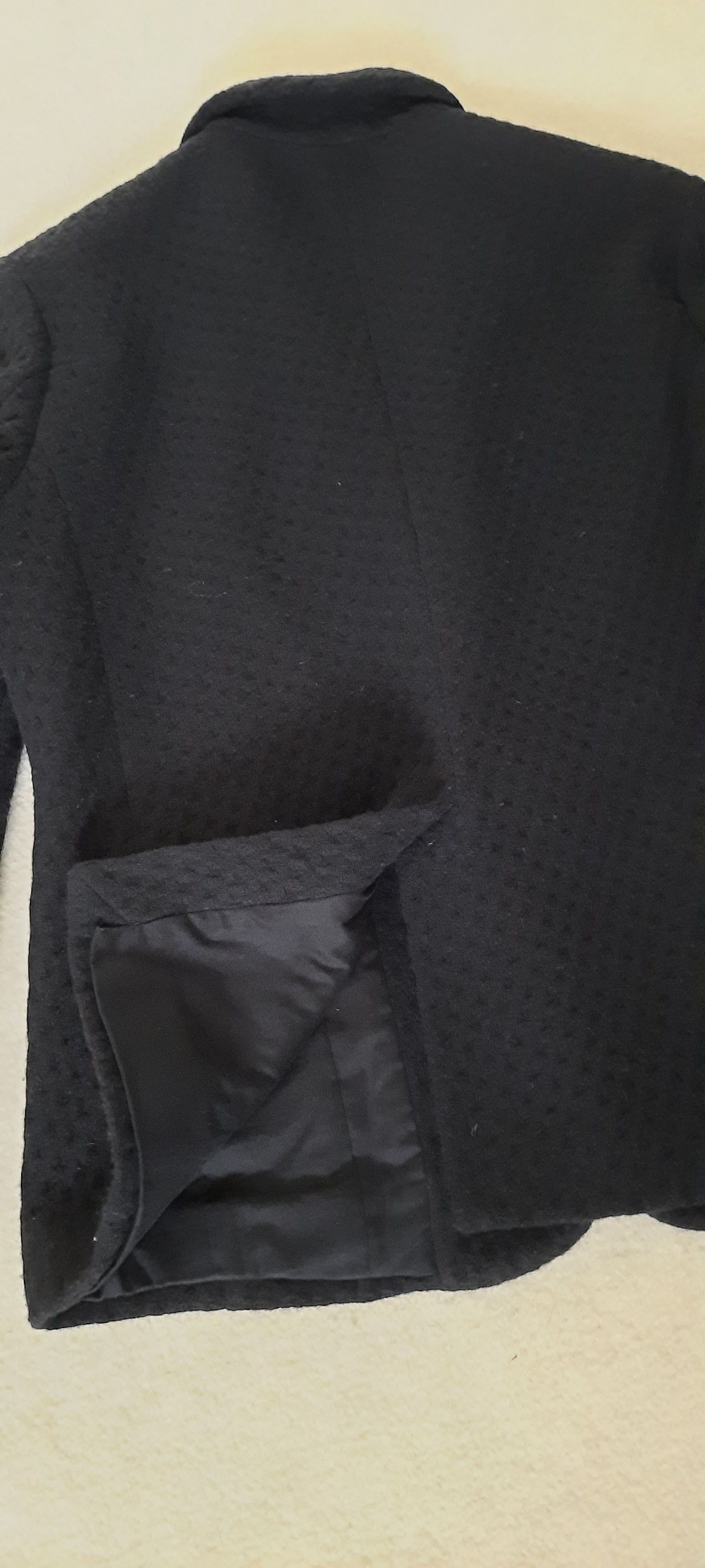 830 SIGN Men’s Wool Jacket Waffle Structure Black M