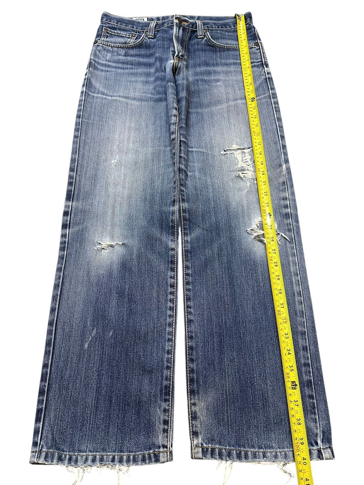 Edwin Vintage Edwin 404 Faded Wash Distressed Style Loose Jeans Size US 31 - 13 Thumbnail