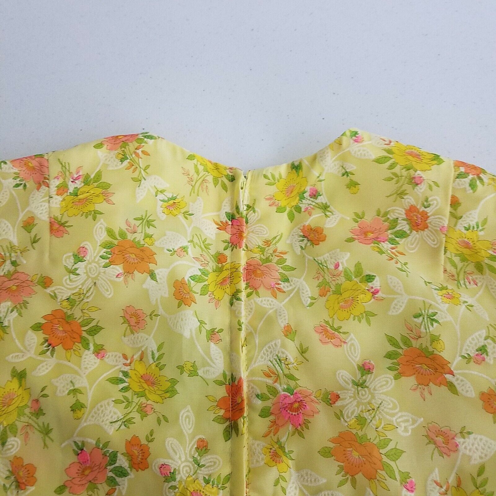 Handmade Vtg Flocked Floral Maxi Prairie Dress Long Ruffled SS M L Size M / US 6-8 / IT 42-44 - 9 Thumbnail