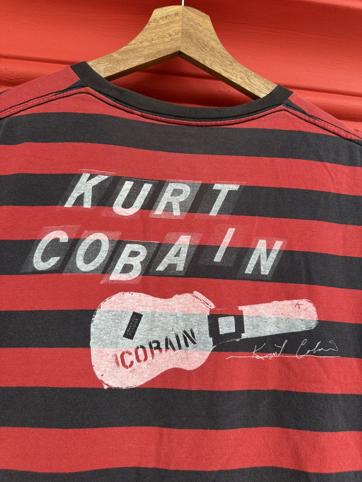 Nirvana Kurt Cobain Nirvana Grunge Stripe Tee Size US L / EU 52-54 / 3 - 3 Thumbnail