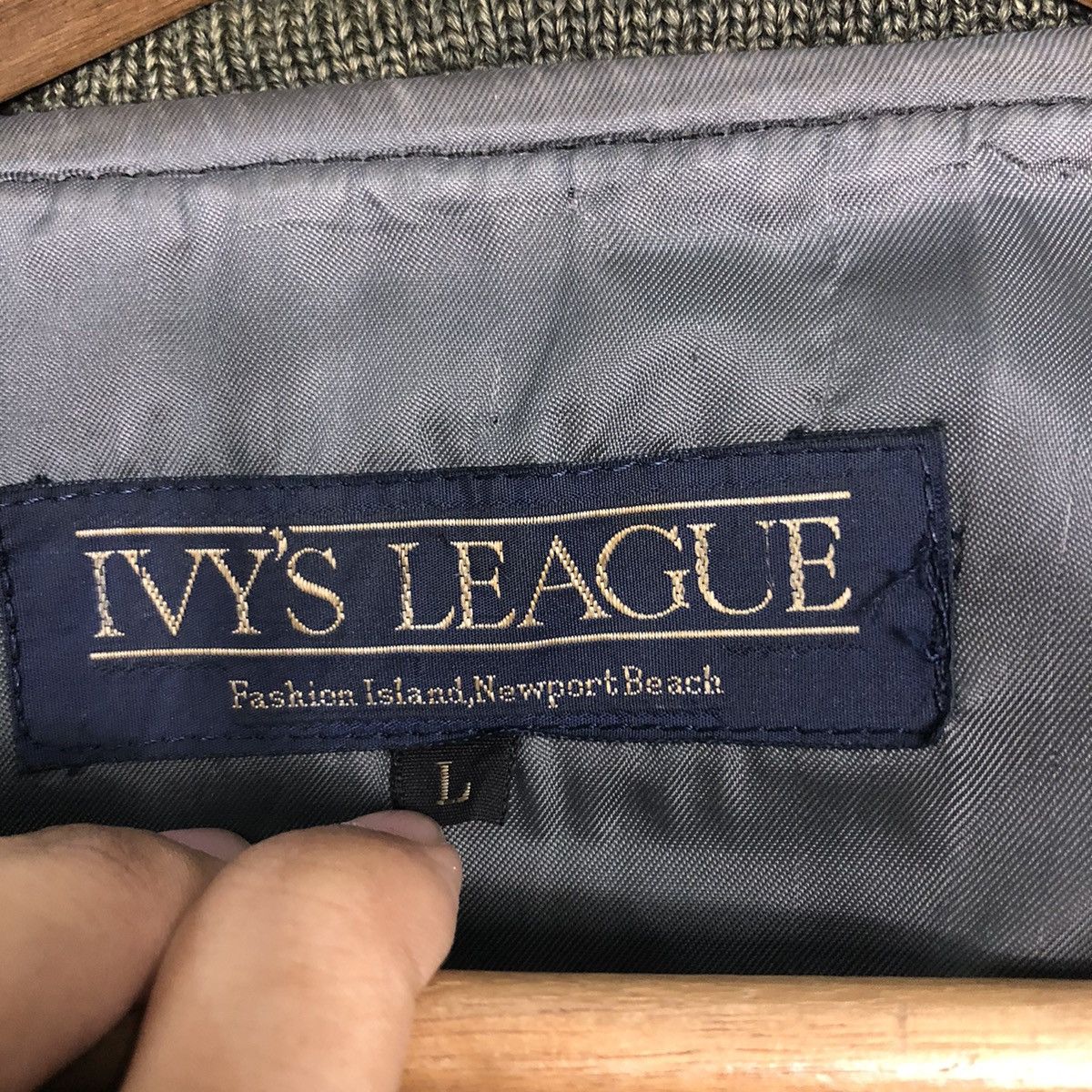Japanese Brand 📌Vintage Bomber Leather Jacket Ivy's League Issey Miyake Size US L / EU 52-54 / 3 - 18 Thumbnail