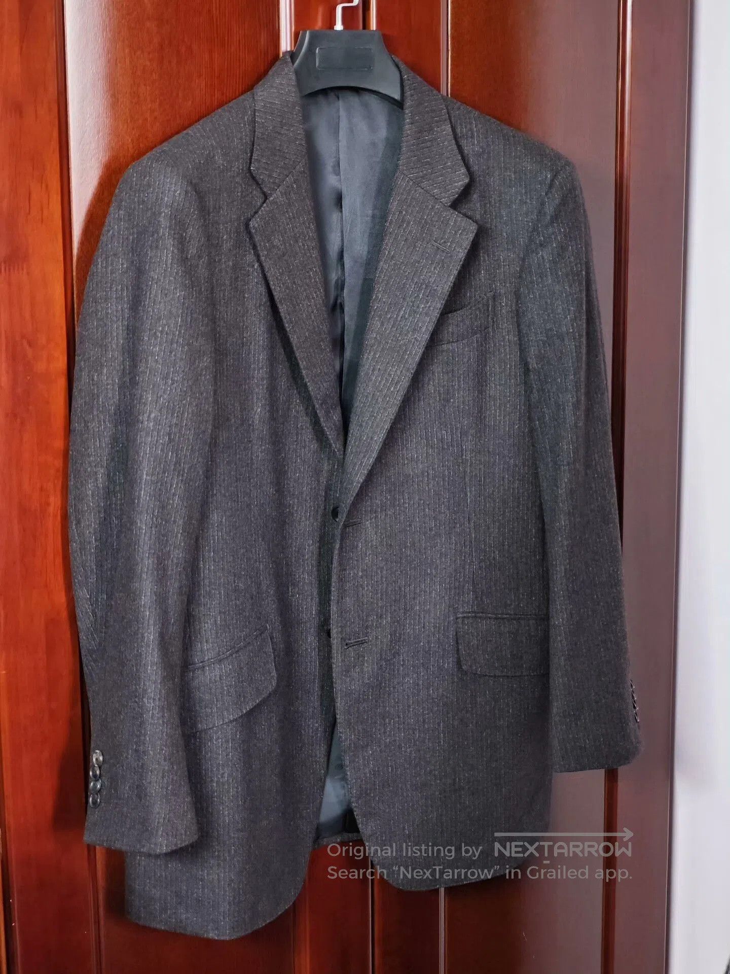 Luciano Barbera Italian Wool Linen Blend Suit Jacket. Size US M / EU 48-50 / 2 - 1 Thumbnail