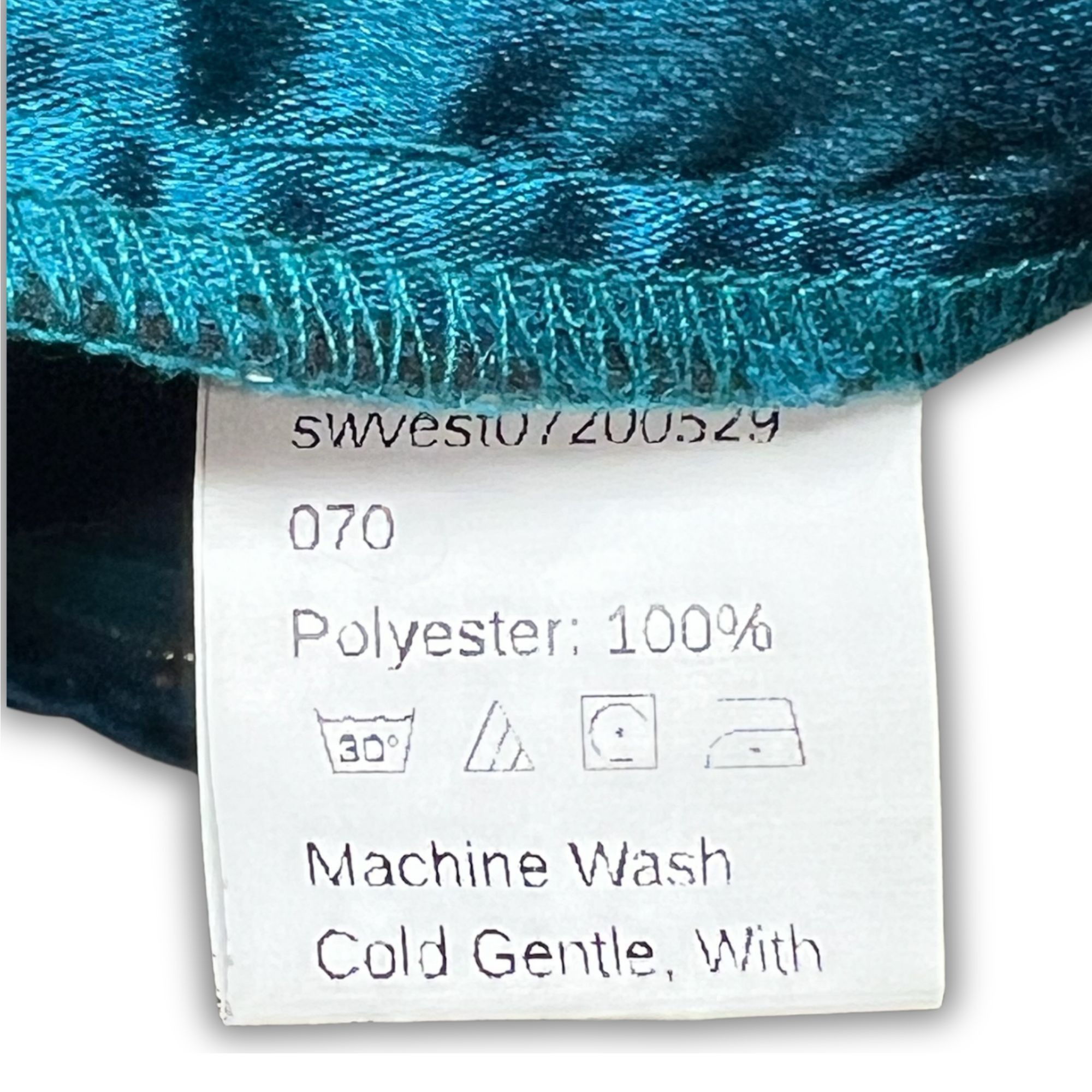 Shein Shein Turquoise Satin Corset Top With Adjustable Tied Straps Size L / US 10 / IT 46 - 5 Thumbnail