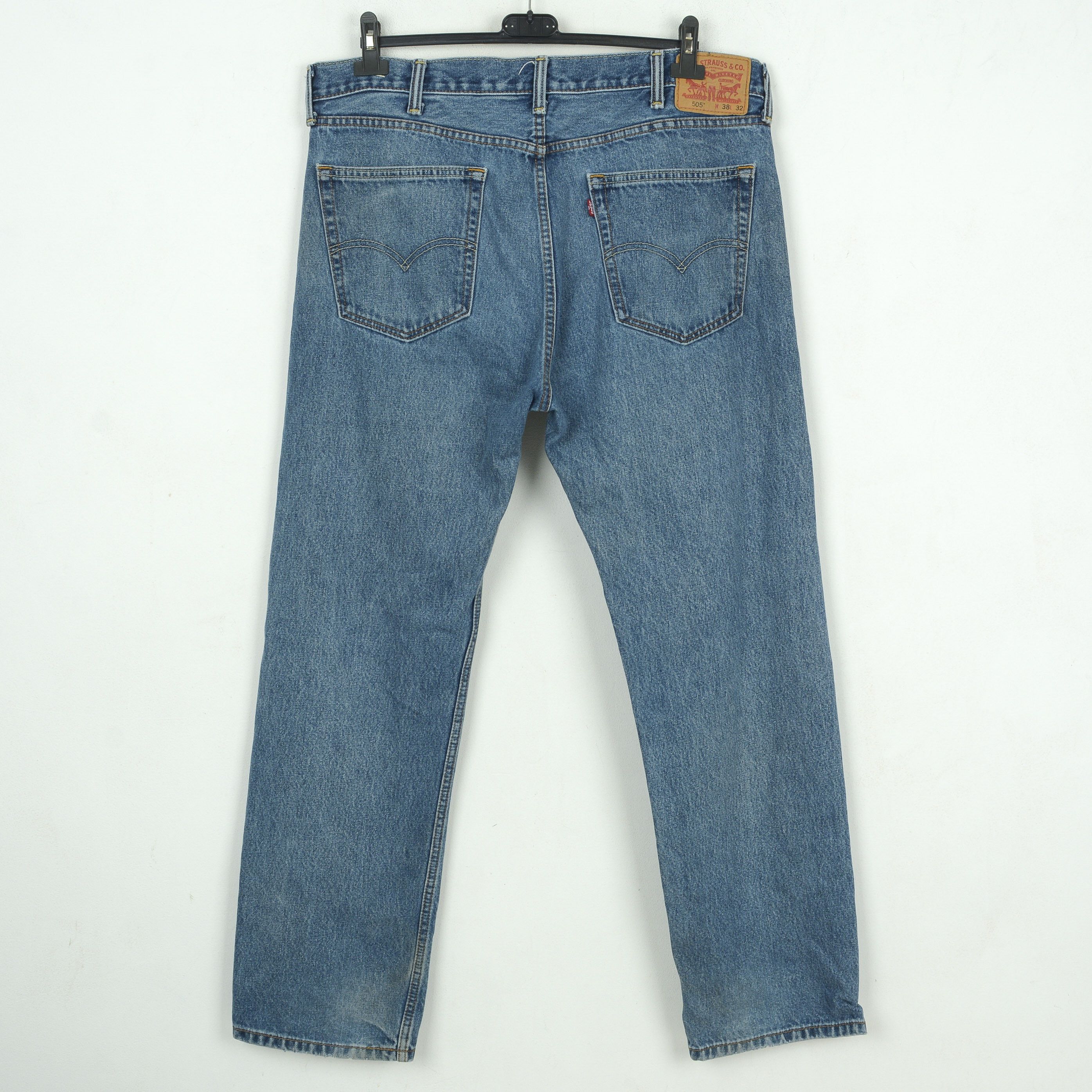 Levi's 505 Mens W38 L32 Regular Straight Jeans Denim Pants Trousers Size US 38 / EU 54 - 3 Thumbnail