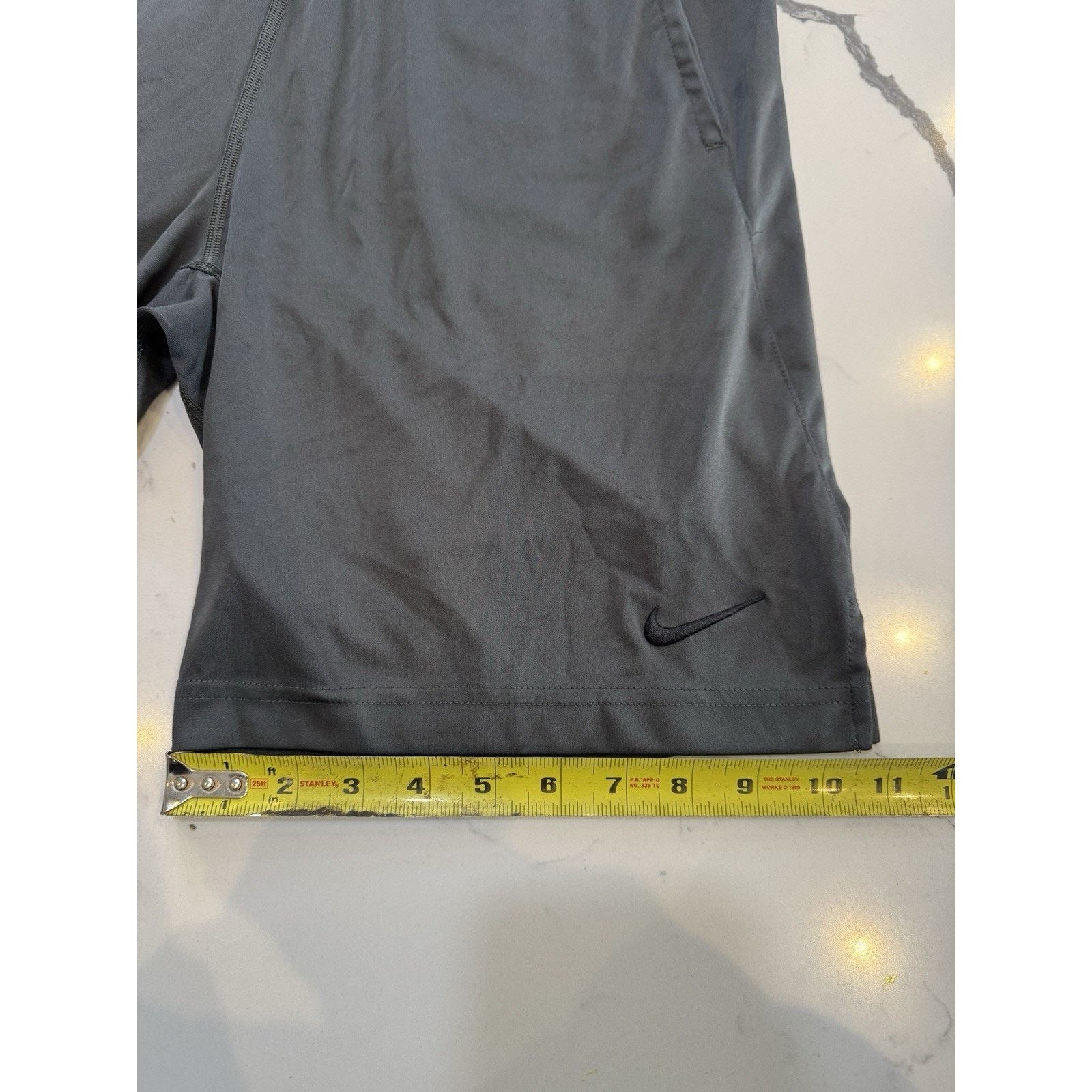 Nike Nike Dri-FIT Youth Shorts Boys S Gray Athletic Training Run Size US 26 / EU 42 - 2 Thumbnail