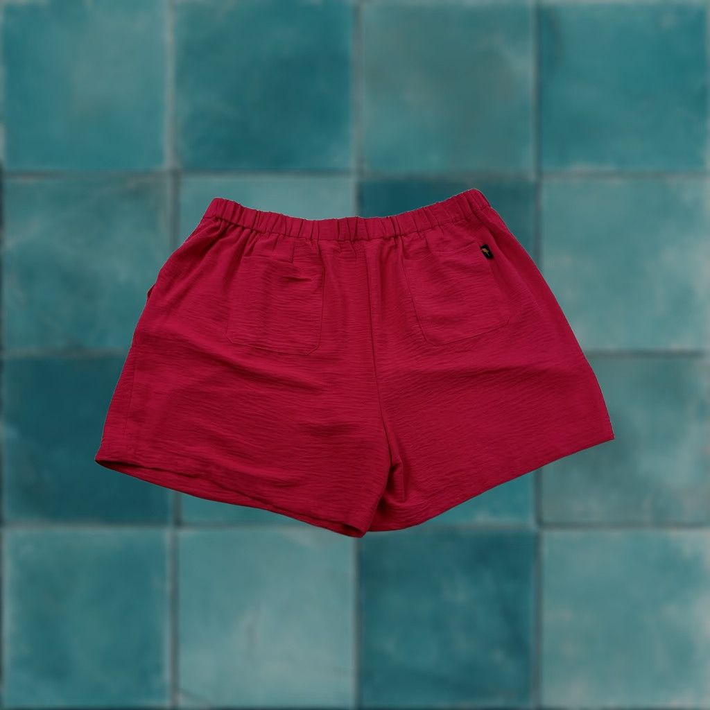 Vintage Margaritaville Island Reserve Shorts Women’s XL Pink Crinkle Lightweight Elastic Waist Pockets Logo Back Hip Casual with 5" Inseam Size 40" / US 18 - 1 Thumbnail