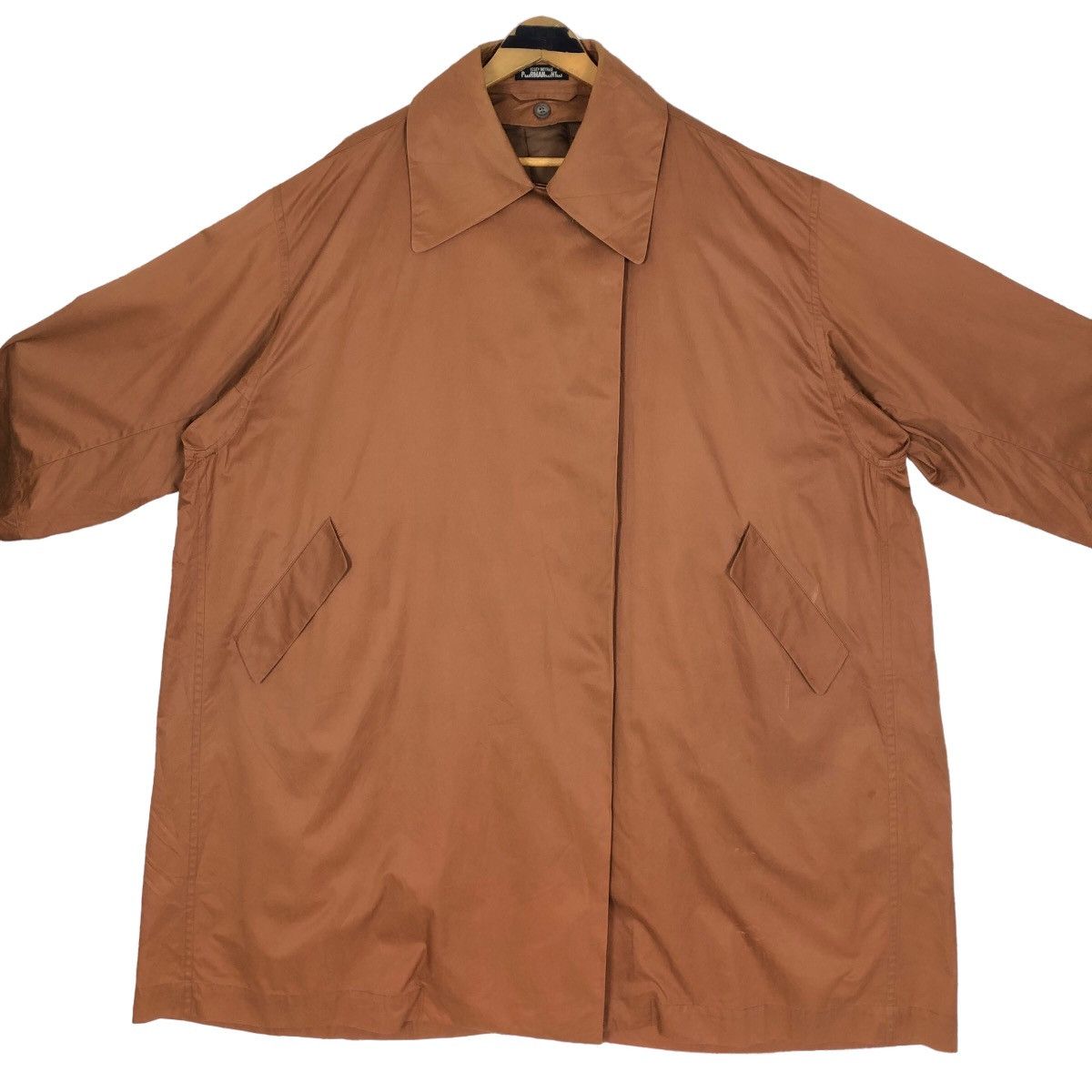 Issey Miyake Vintage 80s Issey Miyake Windcoat Trench Coat Permanente Size US M / EU 48-50 / 2 - 6 Thumbnail