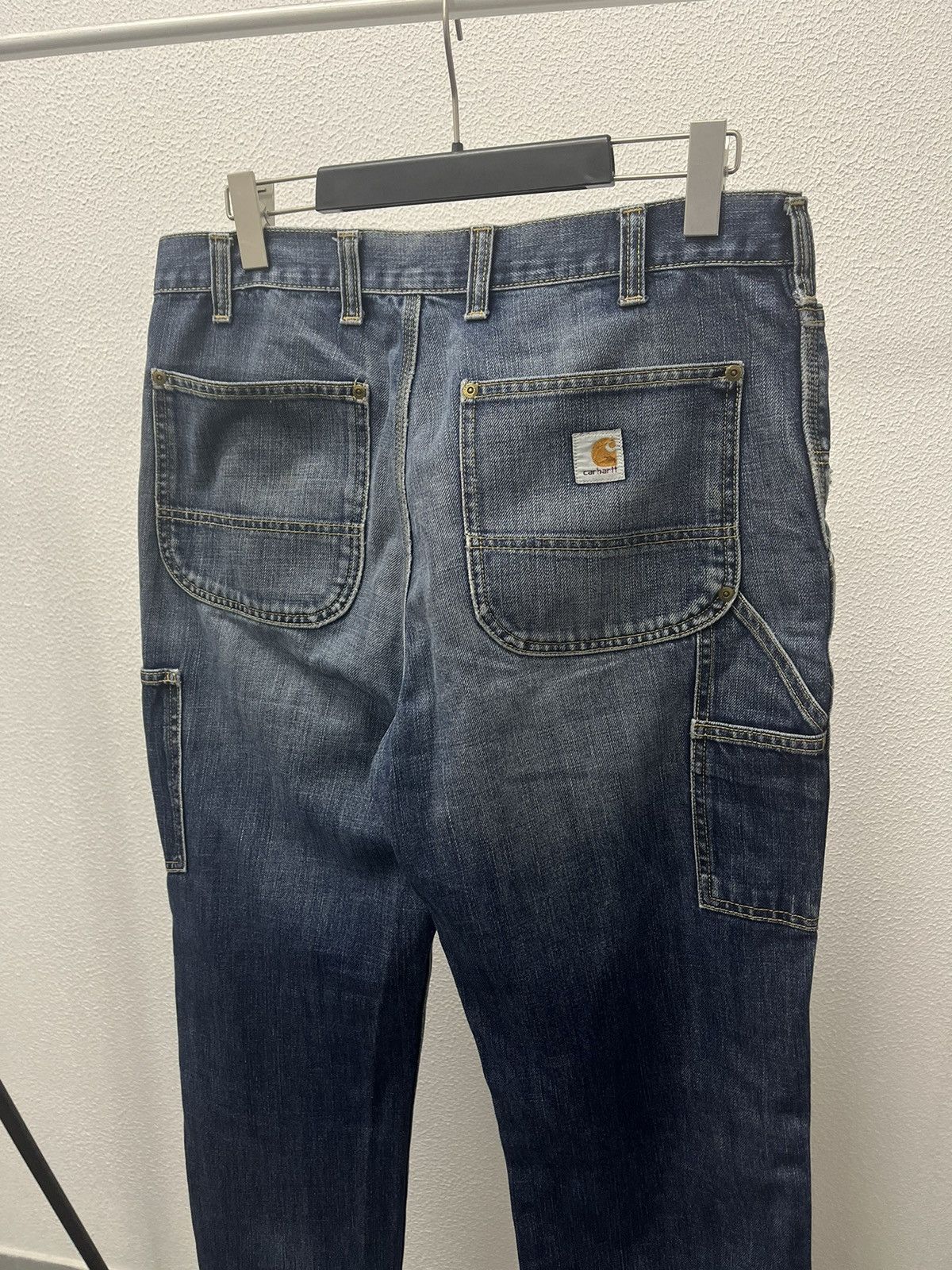 Carhartt × Vintage CARHARTT VINTAGE DOUBLE FRONT LOGGER JEANS Size 34x32 Size US 34 / EU 50 - 3 Thumbnail