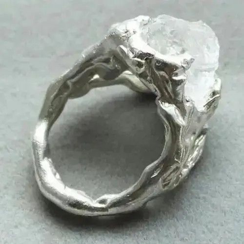 Jewelry Irregular Crystal Charm Ring (size 6-12) Size ONE SIZE - 2 Thumbnail