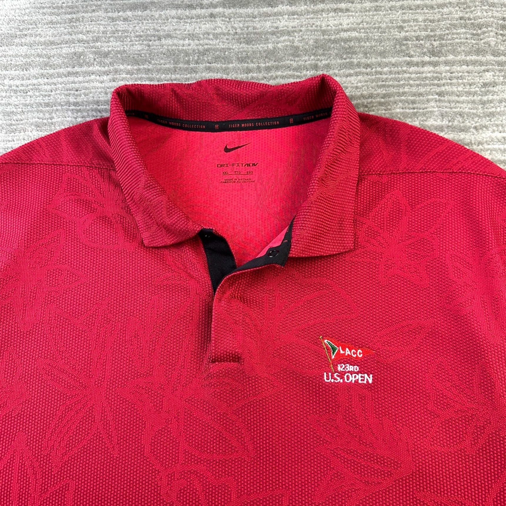 Nike Nike Tiger Woods Polo Shirt Mens 2XL Red Golf Dri Fit ADV Us Open 2023 LACC Size US XXL / EU 58 / 5 - 3 Thumbnail