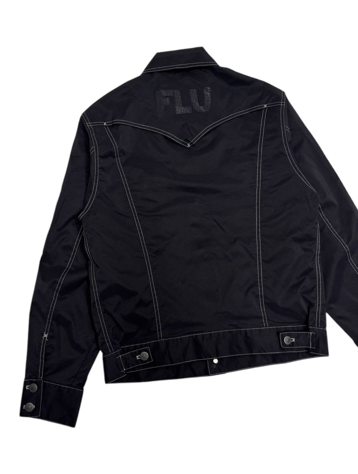 If Six Was Nine × Levi's 🔥RARE LEVIS FLU BLACK NYLON TRUCKER JACKET Size US M / EU 48-50 / 2 - 9 Thumbnail