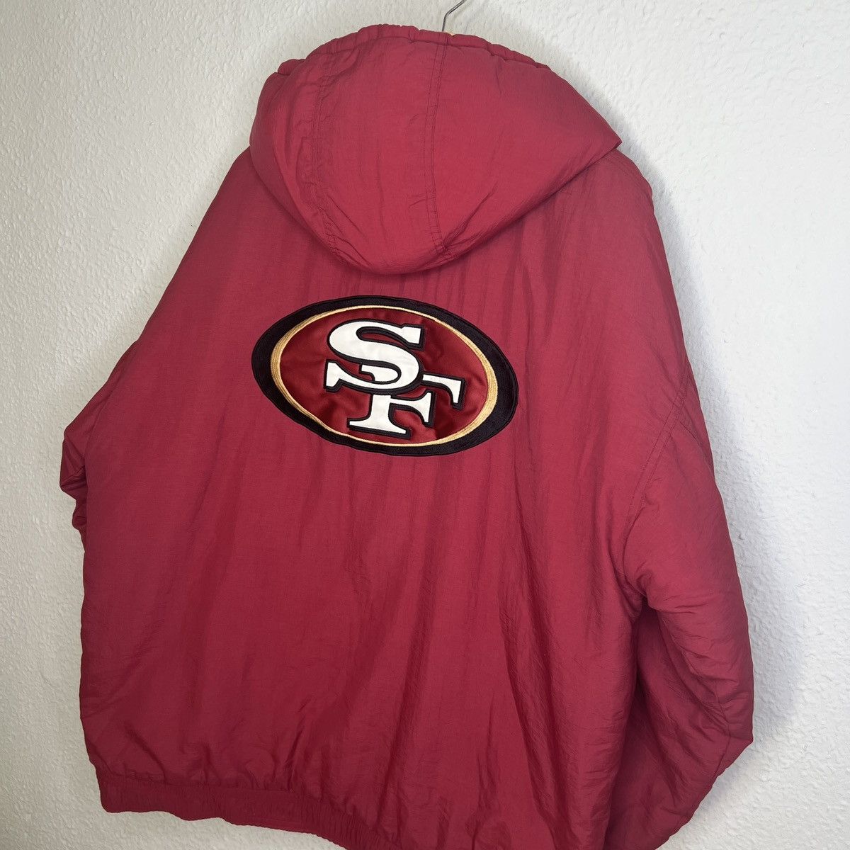NFL × Starter × Vintage 🔥90’s Vintage NFL San Francisco 49ers Light Puffer Jacket Size US L / EU 52-54 / 3 - 7 Thumbnail